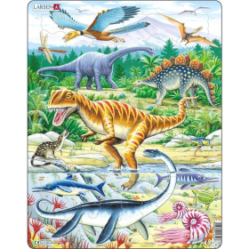 Larsen Puzzle Dinosaurier, 35 Teile