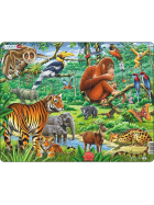 Larsen Puzzle Dschungel-Rätsel, 20 Teile