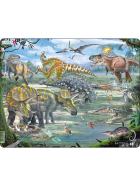 Larsen Puzzle Dinosaurier, 65 Teile