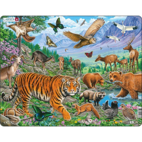 Larsen Puzzle Der Amur-Tiger im sibirischen Sommer, 36 Teile