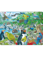 Larsen Puzzle Wildtiere in Neuseeland, 53 Teile