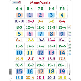 Larsen MemoPuzzle Subtraktion mit Zahlen von 0 - 20, 40...