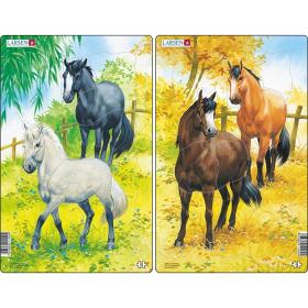 Larsen Puzzle Pferde, 10 Teile