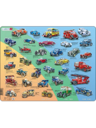 Larsen Puzzle Historische Fahrzeuge, 42 Teile