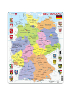 Larsen Puzzle Deutschland Politisch, 48 Teile