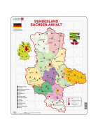 Larsen Puzzle Sachsen-Anhalt Politisch, 70 Teile