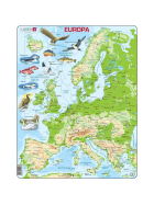 Larsen Puzzle Europa physisch gross, 87 Teile