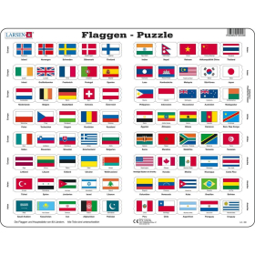 Larsen Puzzle Flaggen, 80 Teile