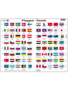 Larsen Puzzle Flaggen, 80 Teile