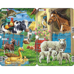 Larsen Puzzle Bauernhof-Tiere, 7 Teile
