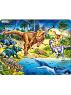 Larsen Puzzle Dinosaurier aus der Kreidezeit, 57 Teile