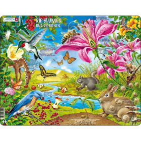 *Larsen Puzzle Die Blumen und die Bienen, 55 Teile