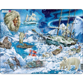 *Larsen Puzzle Rahmen - zum Nordpol hin, 65 Teile