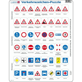 Larsen Puzzle Verkehrszeichen, 48 Teile