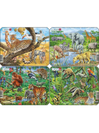 Larsen Puzzle Exotische Tiere, 11 Teile