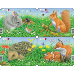 Larsen Puzzle Kaninchen, Eichhörnchen, Igel, Fuchs,...