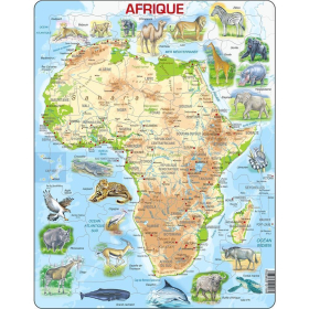 Larsen Puzzle Français Carte de lAfrique avec les...