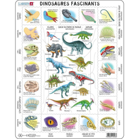 Larsen Puzzle Français Fascinants dinosaures, 35...
