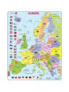 Larsen Puzzle Français Europe (format grand format), 48 Teile