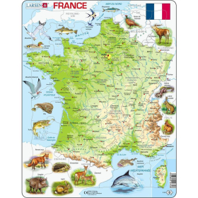 Larsen Puzzle Français France, 60 Teile