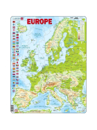 Larsen Puzzle Français Europe, 87 Teile