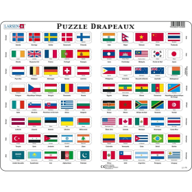 Larsen Puzzle Français Puzzle  drapeau, 80 Teile