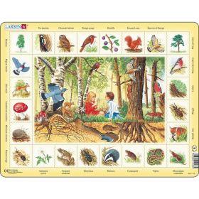 Larsen Puzzle Français Forêt, 48 Teile