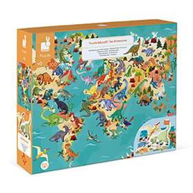 Janod Puzzle Dinosaurier, 200 Teile