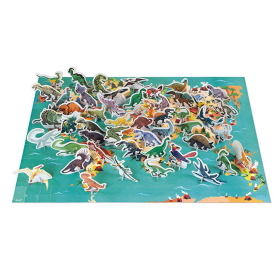 Janod Puzzle Dinosaurier, 200 Teile