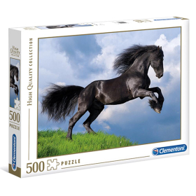 Clementoni Puzzle black horse 500 teilig