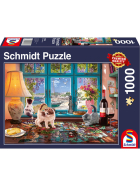 Puzzle Am Puzzletisch, 1000 Teile
