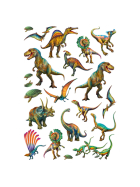 Puzzle Wilde Dinos inkl. Dinosaurier Tattoos, 150 Teile