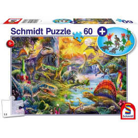 Schmidt Spiele Dinosaurier 60 Teile (inkl....