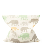 Grünspecht Kirschkern-Kissen Elefanten, mehrfarbig, 19 x 19 cm