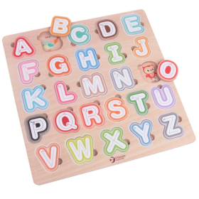 Classic World Buchstaben-Puzzle, 24M+, mehrfarbig, 30 x 30 x 1 cm