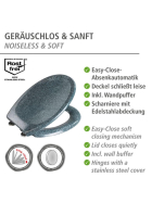 Wenko WC-Sitz Ottana granit, Duroplast