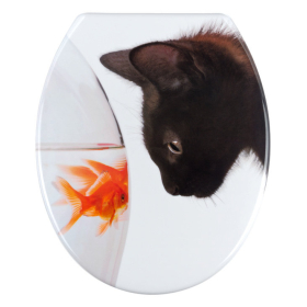 Wenko WC-Sitz Fish and Cat, Duroplast