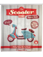 Wenko Duschvorhang Vintage Scooter, 180x200cmAnti-Schimmel