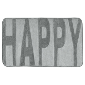 Wenko Badteppich Memory Foam Happy, concrete grau 80x50 cm
