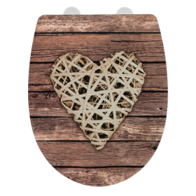 Wenko WC-Sitz Curly Heart, Relief,...