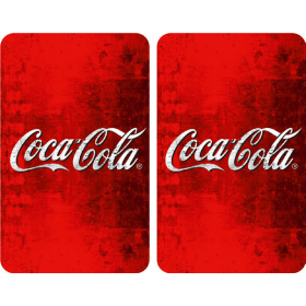Wenko Glasabdeckplatten Coca-Cola, 2er rot