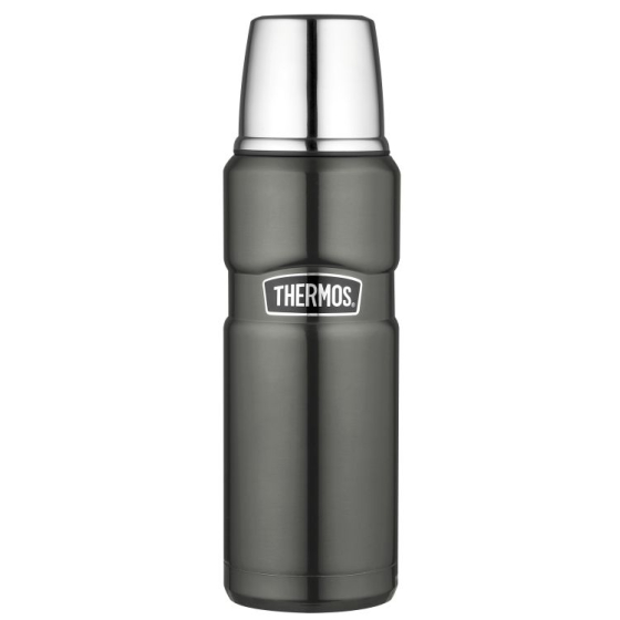 Thermos Isolierflasche Stainless King, grey 0.47 Liter