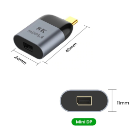 AAi Mobile USB-C zu miniDP Adapter 8K