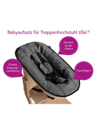 * tiSsi Babyaufsatz, natur - anthrazit, für Kinderhochstuhl