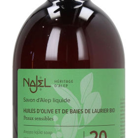 Najel Aleppo Flüssigseife 20% Lorbeeröl, 500 ml