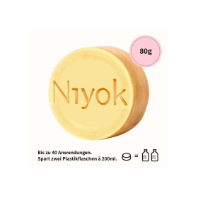 Niyok Soft festes Shampoo + Conditioner, Blossom, 80 g