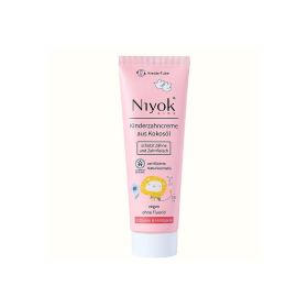 Niyok Zahncreme Kids aus Kokosöl - Erdbeere & Himbeere, 75 ml