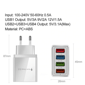 AAi Mobile X4 Quick Charge 3.0, 48 W