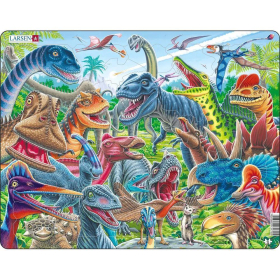 Larsen Puzzle Glückliche Dinosaurier, 43 Teile