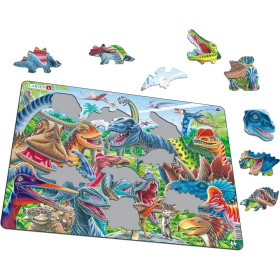 Larsen Puzzle Glückliche Dinosaurier, 43 Teile